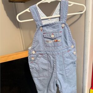 GAP Light Blue Kids Overalls with Embroidery